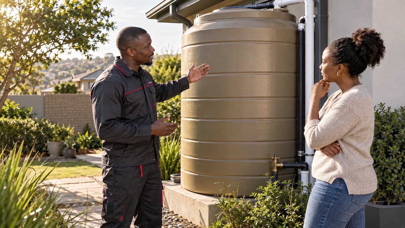Planning a home water installation — illustrative image